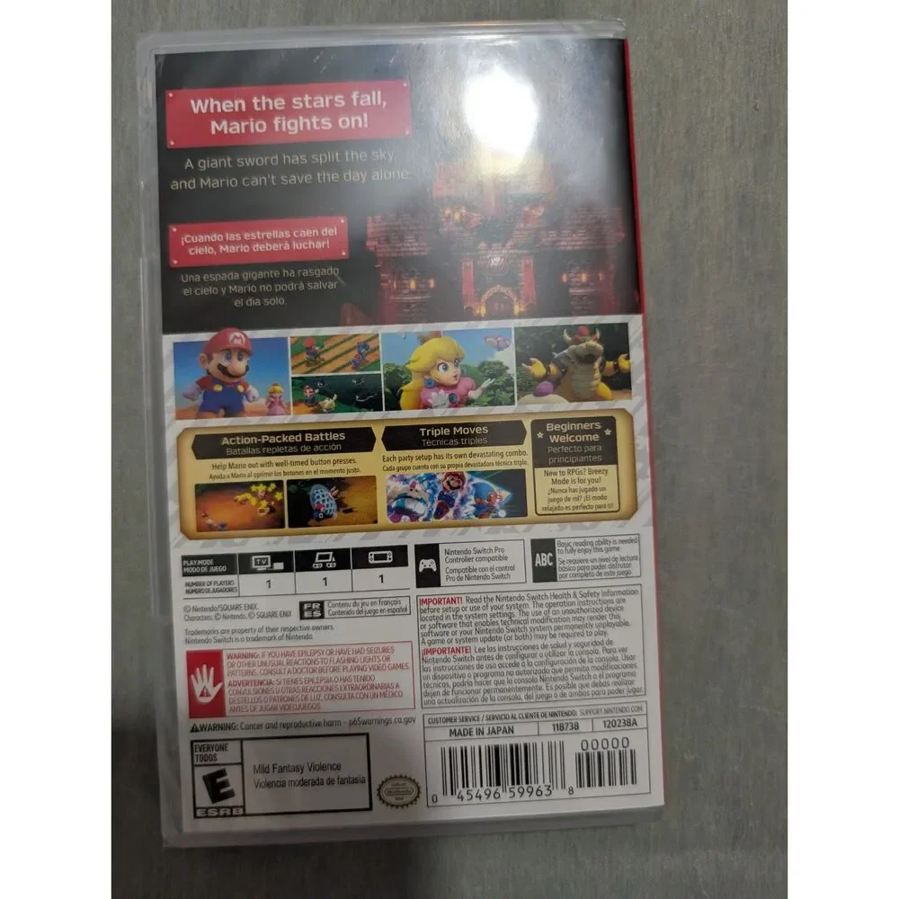 Super Mario RPG Nintendo Switch Brand New Factory Sealed US Version Remake 2023